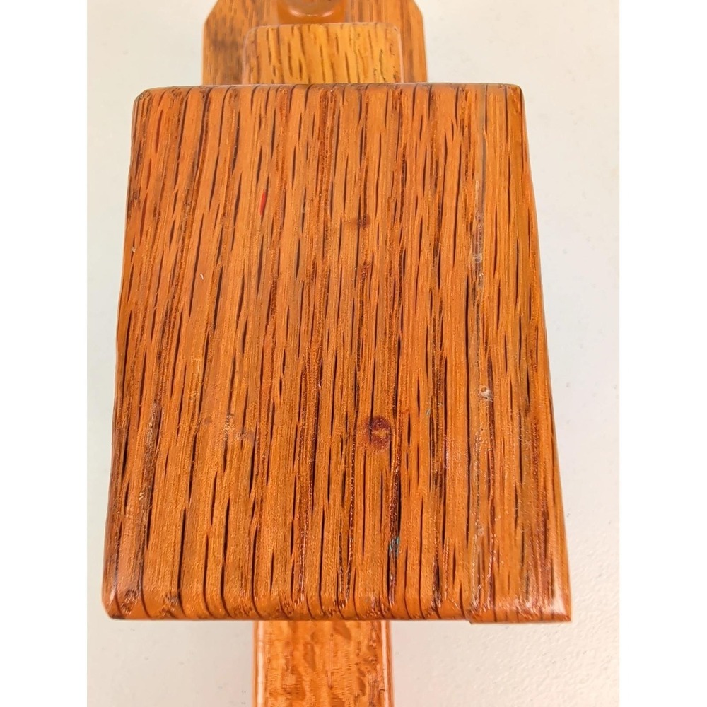 Vintage Handmade Wooden Toy Motor Grader Adjustable Blade - Picture 6 of 10